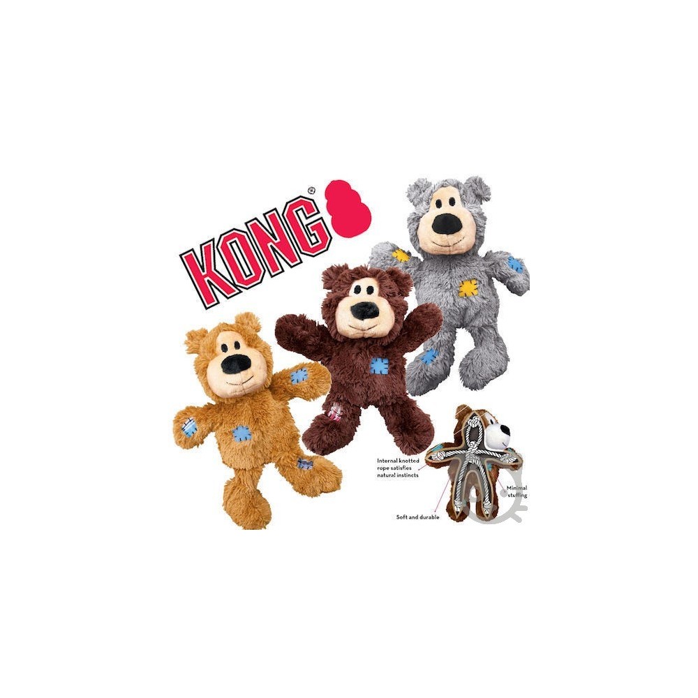 Kong Peluche Orso Wild Knots Gioco per Cani